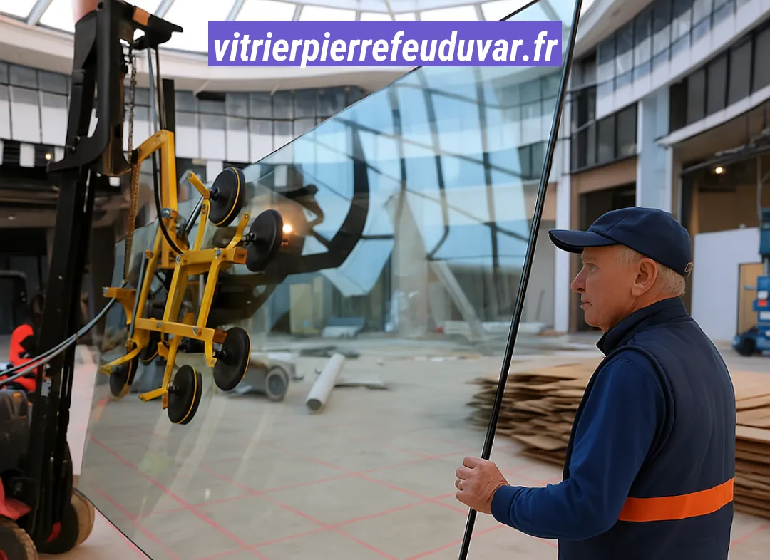 Remplacement de vitrine magasin Pierrefeu-du-Var